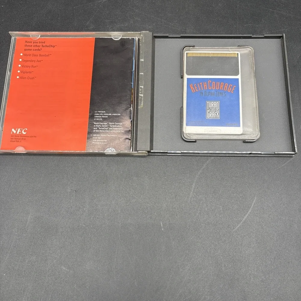 NEC Keith Courage in Alpha Zones TurboGrafx-16 HuCARD Manual Included 1989